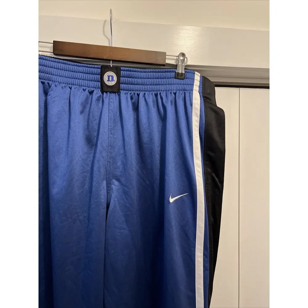 Nike Elite Team DUKE BLUE DEVILS Tear Away Snap On Basketball Pants Sz‎ XXL